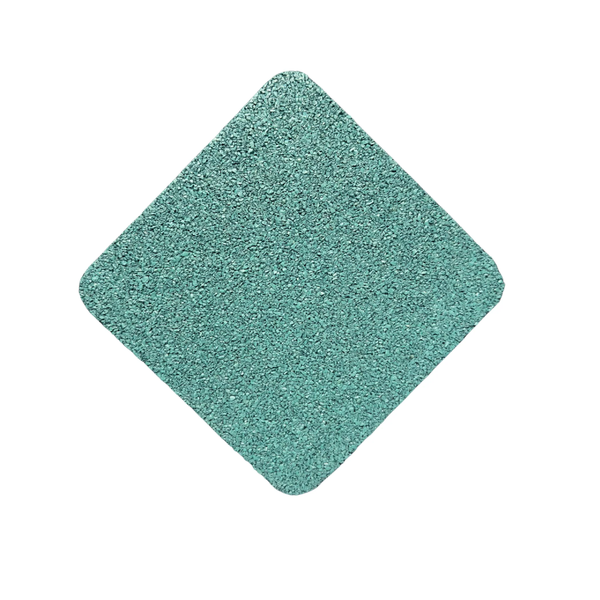 Green Rubber Gym Flooring Tile 15mm — 1m × 1m Non-Slip Green Gym Mat | 100% Recycled Rubber - Image 3
